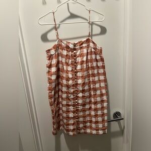 English Factory checkered dress